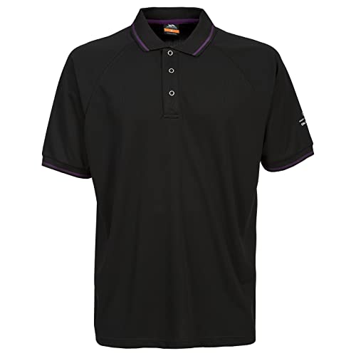 Trespass Bonington, Black, XS, Mückenabweisendes Schnelltrocknendes T-Shirt mit UV-Schutz für Herren, X-Small, Schwarz von Trespass