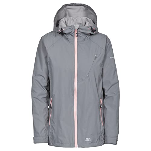 Trespass Breakaway, Storm Grey, XXS, Wasserdichte Jacke für Damen, XX-Small / 2XS / 2X-Small, Grau von Trespass