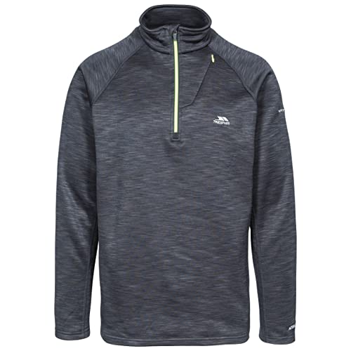Trespass Collins, Black Marl, XXS, Warmes Fleece 200g/m² für Herren, XX-Small / 2XS / 2X-Small, Schwarz von Trespass