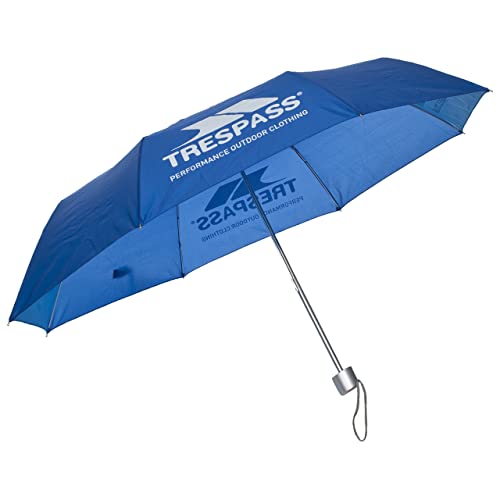 Trespass Compact Umbrella, Blue, Umbrella Kompakter Regenschirm / Knirps mit Schutzhülle, Blau von Trespass