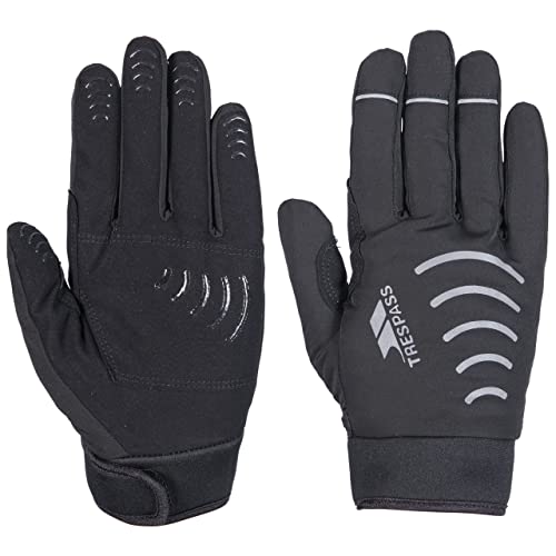 Trespass Crossover, Black, M/L, Wasserdichte Handschuhe mit Noppen für Damen und Herren / Unisex, Medium/Large, Schwarz von Trespass