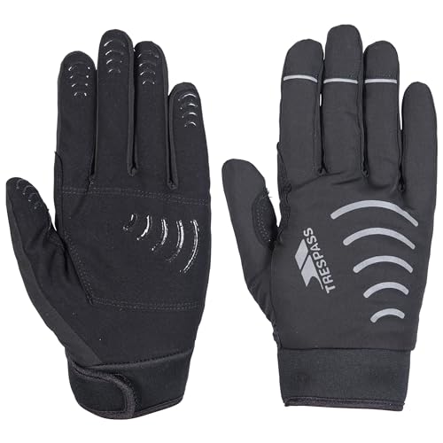 Trespass Crossover, Black, XXL, Wasserdichte Handschuhe mit Noppen für Damen und Herren / Unisex, XX-Large / 2XL / 2X-Large, Schwarz von Trespass