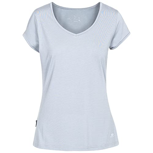 Trespass Damen Schnelltrocknendes Stretch T-shirt Mirren, Platinum, XXS, FATOTSN10006_PLTXXS von Trespass