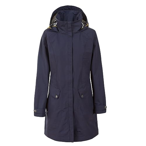 Trespass Damen Rainy Day Regenjacke Mit Einrollbarer Kapuze - Blau (Ink) , XXL von Trespass