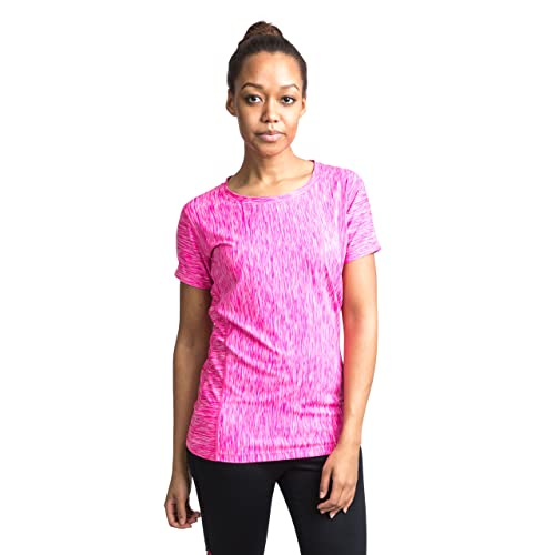 Trespass Damen Schnelltrocknendes T-Shirt mit Reflektierenden Details Daffney, Pink Glow Marl, M, FATOTSN10003_PGMM von Trespass