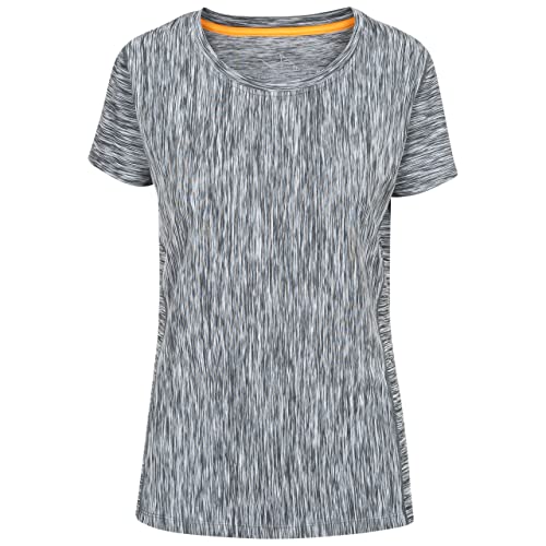 Trespass Damen Schnelltrocknendes T-shirt Mit Reflektierenden Details Daffney, Grey Marl, M, FATOTSN10003_GRMM von Trespass