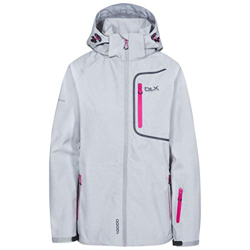 Trespass Damen Wasserdichte Jacke Mit Abnehmbarer Kapuze Gita II, Quartz Marl, XS, FAJKSSN10005_QZMXS von Trespass