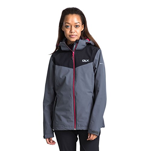 Trespass Damen Wasserdichte Softshelljacke Mit Abnehmbarer Kapuze Audray, Carbon, M, FAJKSSN10006_CBNM von Trespass