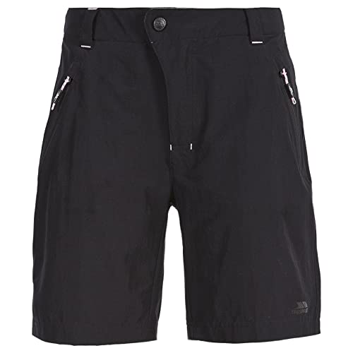 Trespass Brooksy, Black, XL, Schnelltrocknende Shorts mit UV-Schutz für Damen, X-Large, Schwarz von Trespass