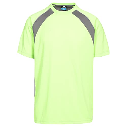 Trespass Devan, Green Gecko, XS, Schnelltrocknendes T-Shirt mit Schlüsseltasche für Herren, X-Small, Grün von Trespass