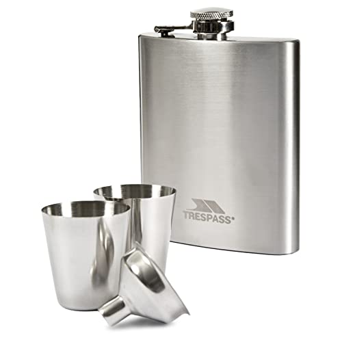 Trespass Unisex Dramcask aus Edelstahl Geschenkset, Silver, Nicht zutreffend EU von Trespass