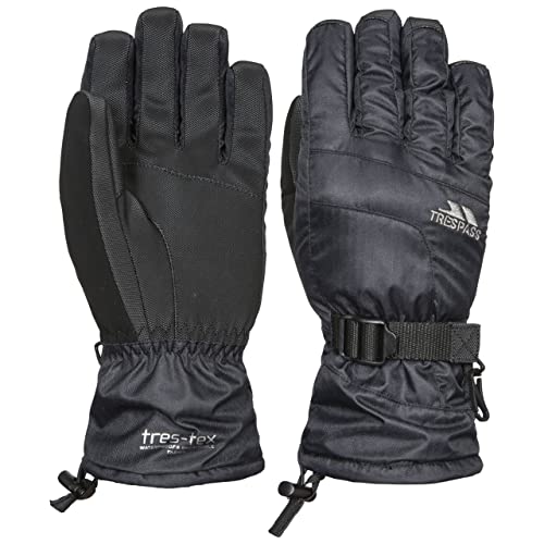 Trespass Embray, Black, L, Wasserdichte Gepolsterte Handschuhe für Damen, Large, Schwarz von Trespass