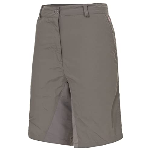 Trespass Hashtag, Storm Grey, XXS, Schnelltrocknende Shorts für Damen, XX-Small / 2XS / 2X-Small, Grau von Trespass