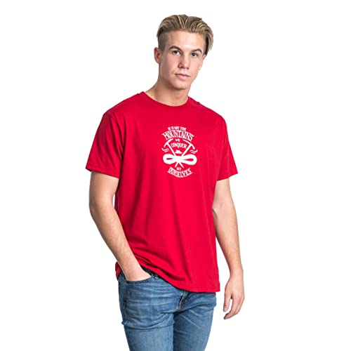 Trespass Heron, Red, XXS, T-Shirt mit Aufdruck für Herren, XX-Small / 2XS / 2X-Small, Rot von Trespass