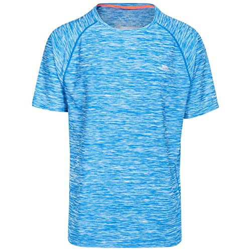 Trespass Herren Schnelltrocknendes T-shirt Gaffney, Bright Blue Marl, XXS, MATOTSN10001_BUMXXS von Trespass