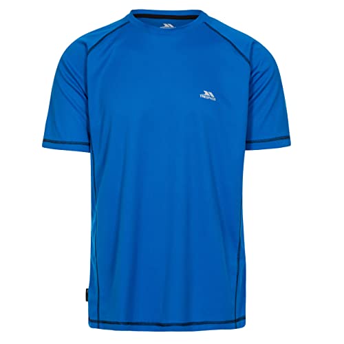 Trespass Herren Albert Schnelltrocknendes Kurz rmliges T shirt, Blau, S EU von Trespass