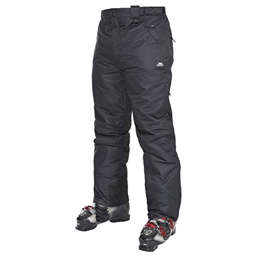 Trespass Herren Skihose Mit Knöchelreißverschlüssen, Knöchelgamaschen & Seitenbelüftung Bezzy, Black, XXS, MABTSKF20001_BLKXXS von Trespass