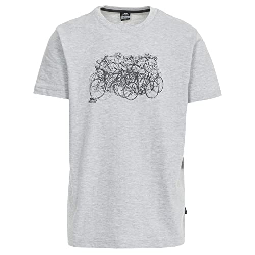 Trespass Herren T-shirt Mit Aufdruck Wicky, Grey Marl, XXS, MATOTSM10019_GRMXXS von Trespass