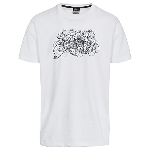 Trespass Herren T-shirt Mit Aufdruck Wicky, White, XS, MATOTSM10019_WHTXS von Trespass