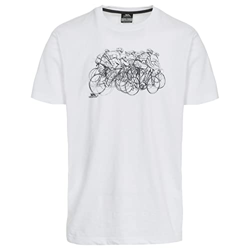 Trespass Herren T-shirt Mit Aufdruck Wicky, White, XXL, MATOTSM10019_WHTXXL von Trespass