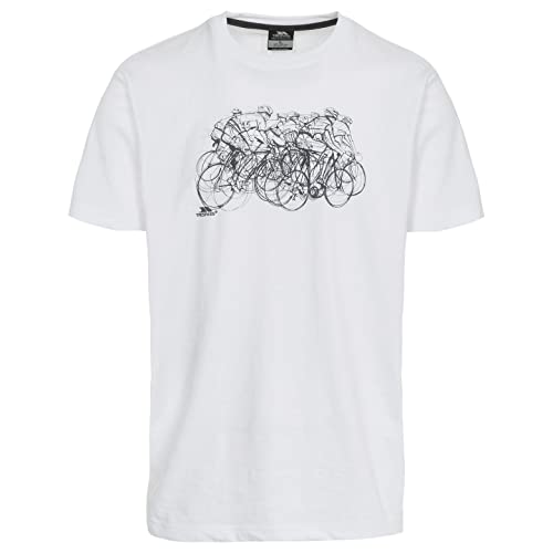 Trespass Herren T-shirt Mit Aufdruck Wicky, White, XXS, MATOTSM10019_WHTXXS von Trespass