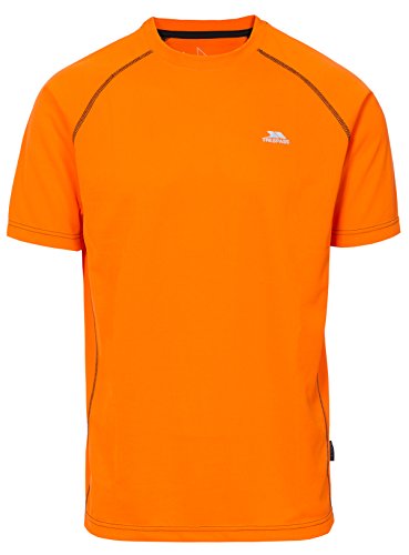 Trespass Herren Schnelltrocknendes T-shirt Ethen, Shocking Orange, XXS, MATOTSM10004_SKOXXS von Trespass