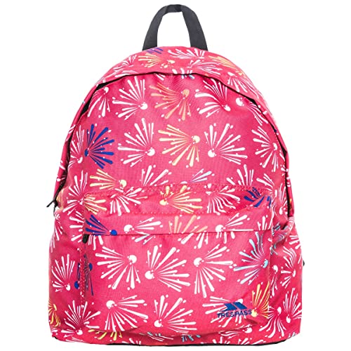 Trespass Kinder Rucksack Britt, Raspberry Pattern, One Size, UCACBAD10001_RPPEACH von Trespass