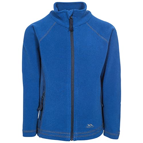 Trespass Kinder Warme Fleece Jacke 220g/m² Bunker, Navy Stripe, 5/6, UCFLFLN10001_NSE5/6 von Trespass