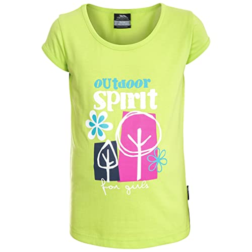 Trespass Mädchen T-shirt Mit Coolem Frontalaufdruck Wallflower, Kiwi, 2/3, FCTOTSN10002_KII2/3 von Trespass