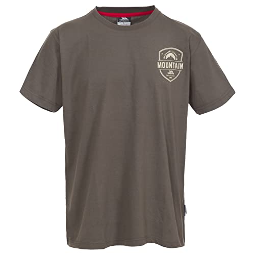 Trespass Rawhider, Khaki, XS, T-Shirt mit Aufdruck für Herren, X-Small, Grün von Trespass