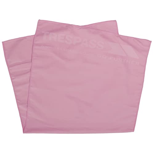 Trespass Soaked, Pink, Antibakterielles Schnelltrocknendes Mikrofaser Handtuch mit Beutel, 135cm x 70cm, Rosa / Pink von Trespass