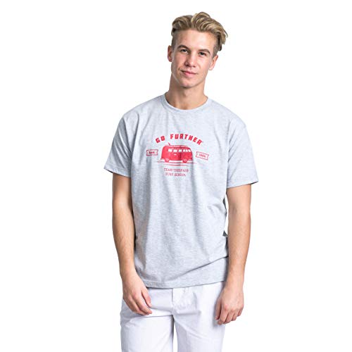 Trespass Space, Grey Marl, XXS, T-Shirt mit Aufdruck für Herren, XX-Small / 2XS / 2X-Small, Grau von Trespass