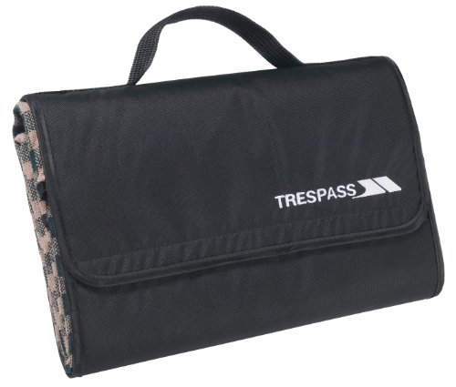 Trespass Throw, Tropical Stripe, Wasserdichte, Kompakt Zusammenfaltbare Picknickdecke 135cm x 120cm, Blau von Trespass