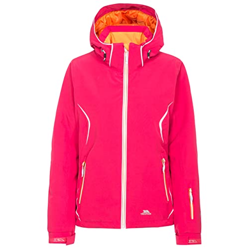 Trespass Tyrona, Raspberry, XXL, Wasserdichte Skijacke mit abnehmbarer Kapuze, Unterarmbelüftung & Schneefang für Damen, XX-Large / 2XL / 2X-Large, Rosa / Pink von Trespass