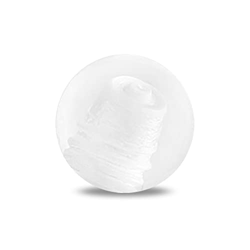 Treuheld® Kunststoff Piercing Kugel mit Gewinde | Farbe: Klar/Durchsichtig | Größe: 1,2 x 5 mm von Treuheld