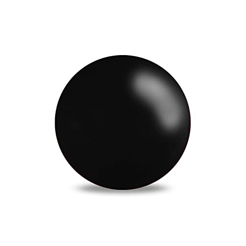 Treuheld® Kunststoff Piercing Kugel mit Gewinde | Farbe: Schwarz | Größe: 1,2 x 3 mm von Treuheld