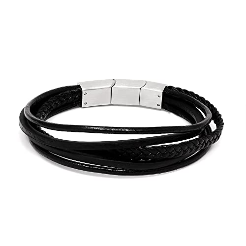Treuheld® Leder-Armband mit Magnetverschluss | 5 Reihen von Treuheld