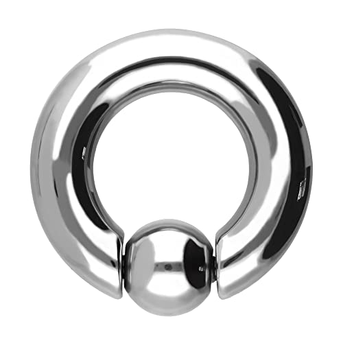 Treuheld® | Spring Loaded Klemmkugelring Piercing | BCR | Silber [03.] - 4.0 x 12 mm (Kugel: 6mm) von Treuheld