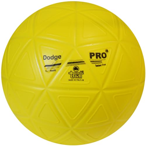 Trial Dodgeball Pro | Weiches PU-Material, spezielle Dreiecksstruktur | Indoor & Outdoor | Latexfrei | Schmutzabweisend | Ø ca. 20 cm von Trial
