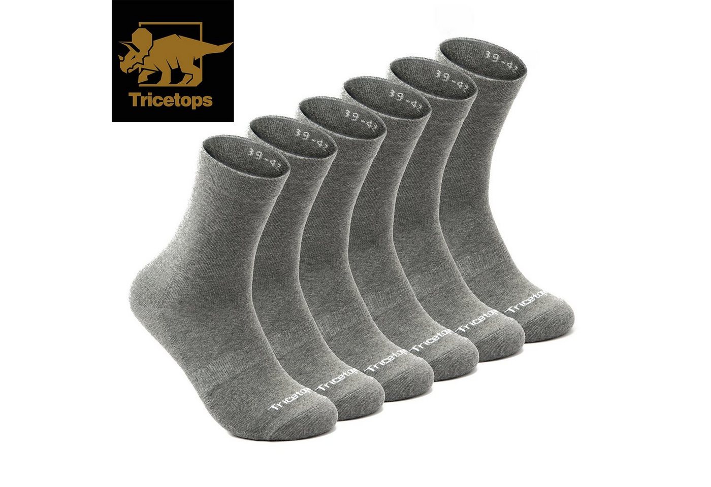 Tricetops Arbeitssocken TS03M Wandersocken Herren Arbeitssocken Damen 6 / 12 Paar Trekking-Socken Sportsocken (6-Paar) von Tricetops