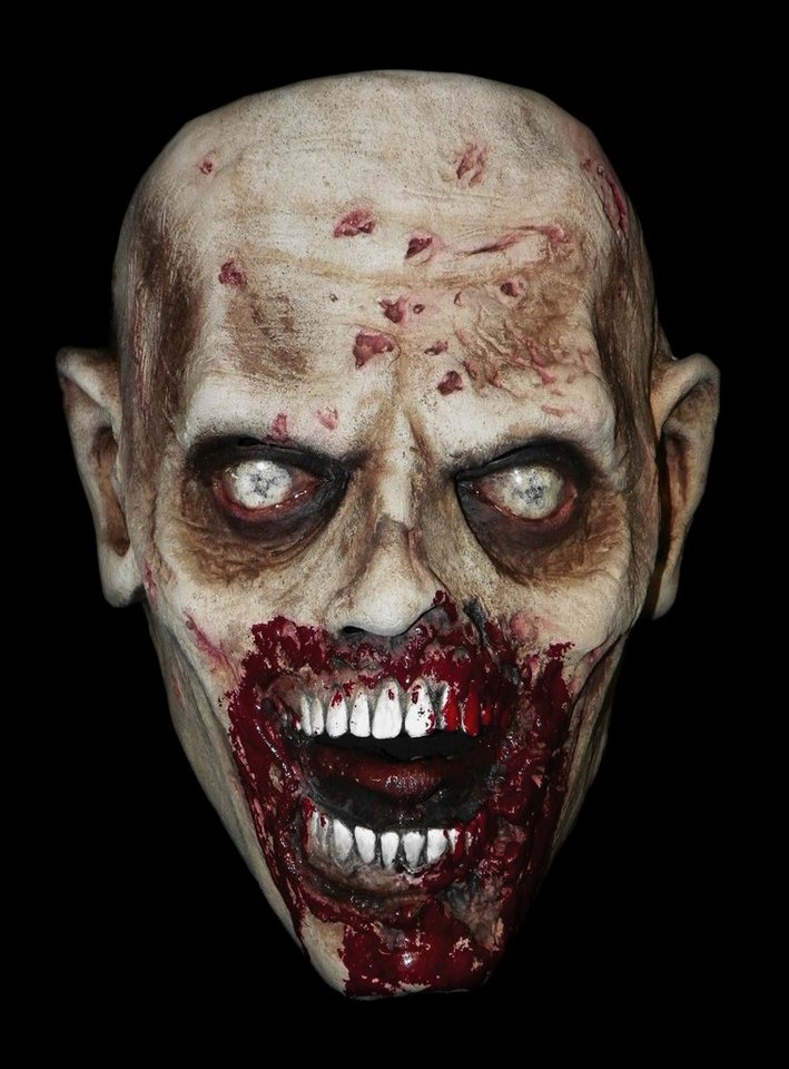 Trick or Treat Verkleidungsmaske The Walking Dead Beißer Zombie, Original lizenzierte Zombie-Maske aus der Kult-Serie 'The Walking Dead von Trick or Treat