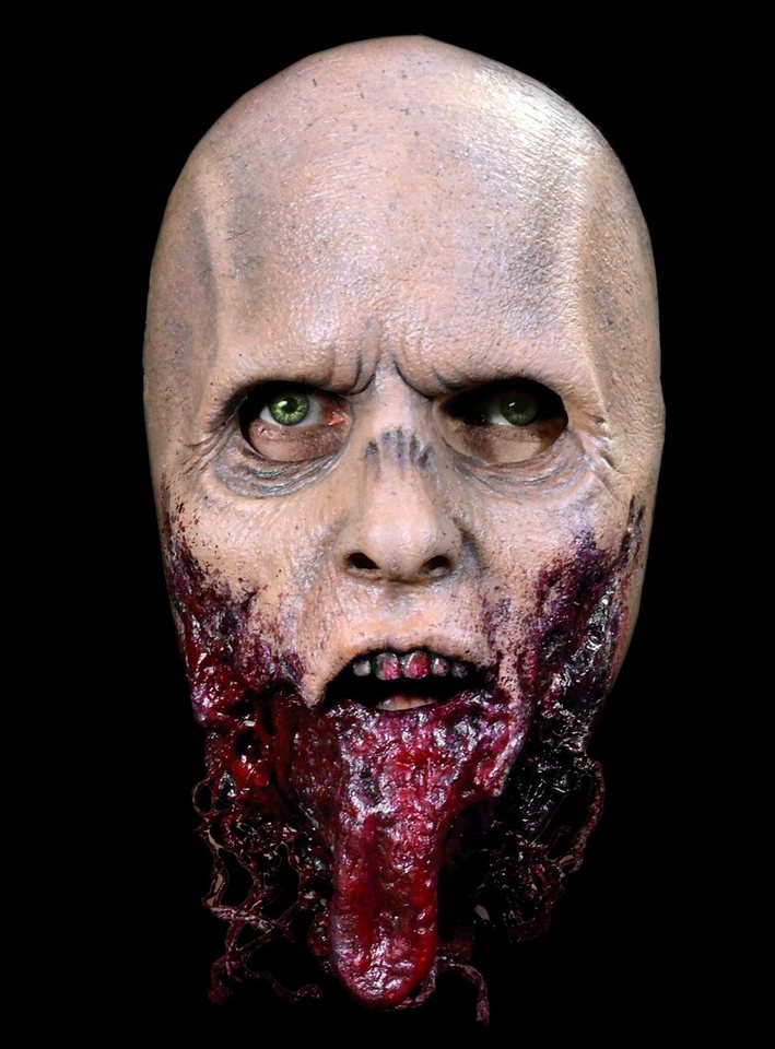 Trick or Treat Verkleidungsmaske The Walking Dead Kieferloser Zombie, Original lizenzierte Zombiemaske zur TV-Serie 'The Walking Dead' von Trick or Treat