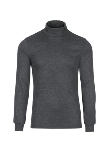 Trigema Damen Rollkragenpullover 585010, Grau (grau-melange 109), 52 (Herstellergröße: XXL) von Trigema