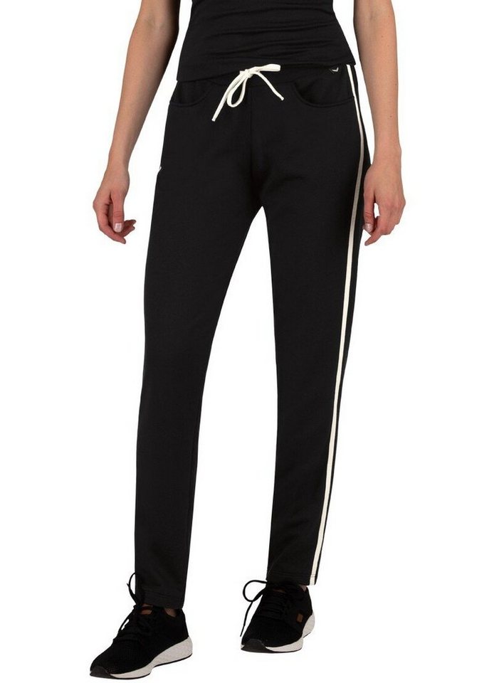 Trigema Jerseyhose TRIGEMA Sweathose mit Seitenstreifen von Trigema