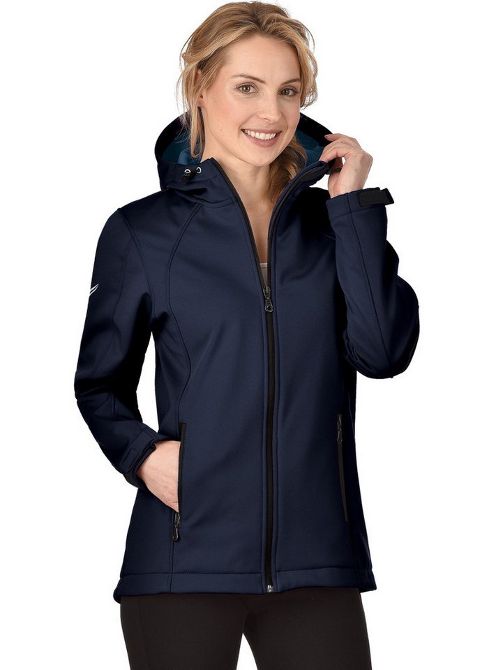 Trigema Softshelljacke TRIGEMA Taillierte Softshell–Kapuzenjacke (1-St) von Trigema