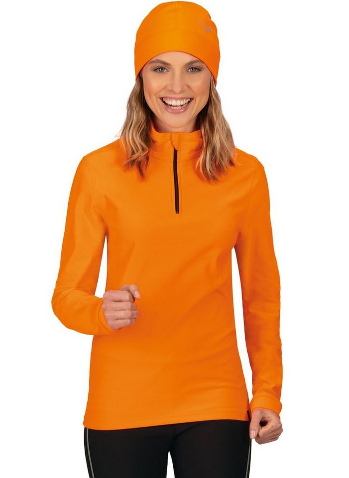 Trigema Sweatshirt TRIGEMA Langärmeliges Sportshirt mit Reißverschluss von Trigema