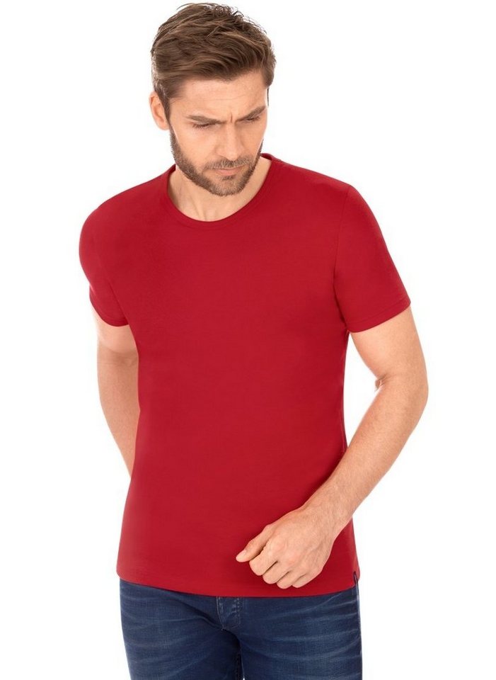 Trigema T-Shirt TRIGEMA T-Shirt aus Baumwolle/Elastan (1-tlg) von Trigema
