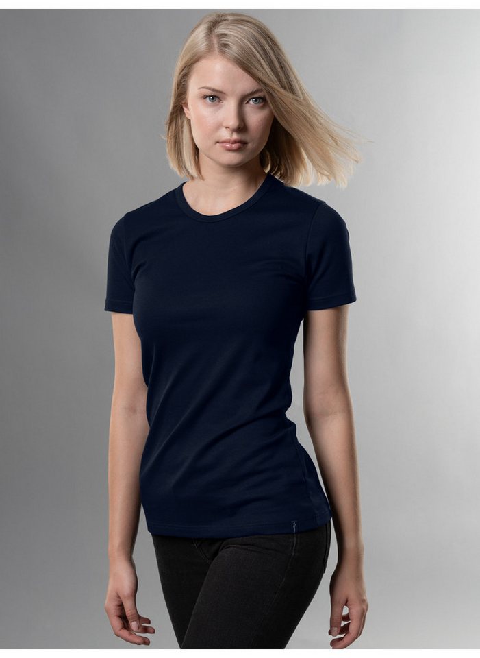 Trigema T-Shirt TRIGEMA T-Shirt aus Baumwolle/Elastan (1-tlg) von Trigema