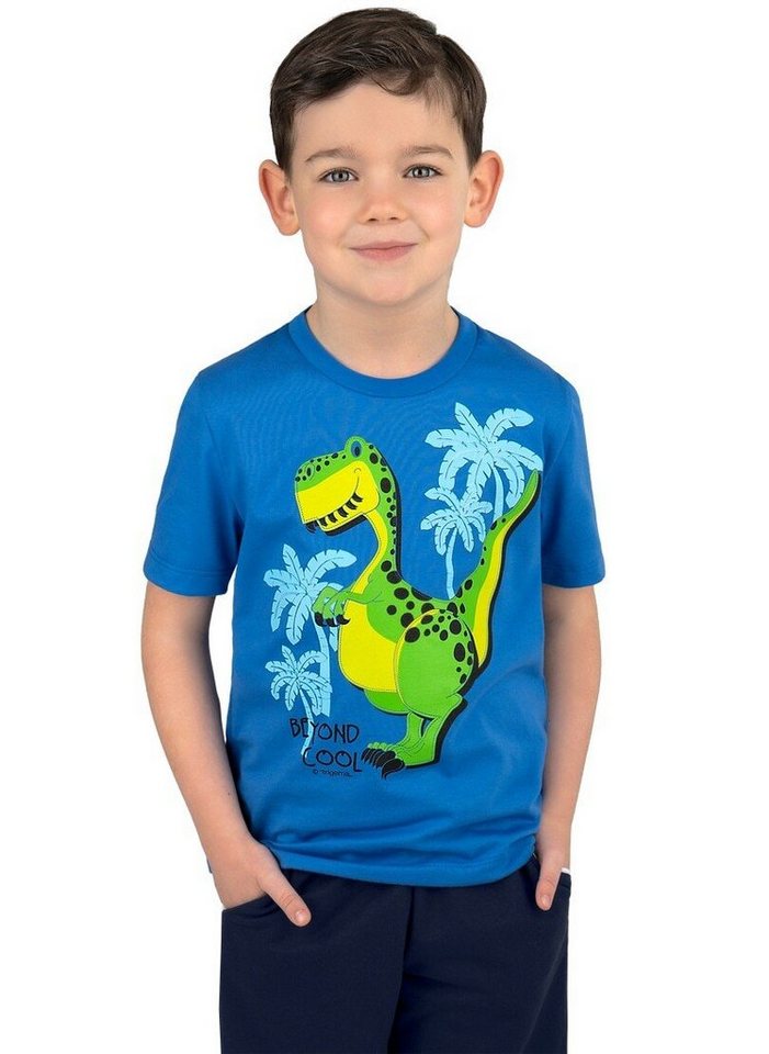 Trigema T-Shirt TRIGEMA T-Shirt mit coolem Dino-Motiv (1-tlg) von Trigema