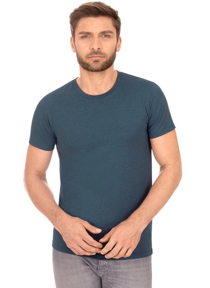 Trigema T-Shirt TRIGEMA Slim Fit T-Shirt aus DELUXE Baumwolle von Trigema